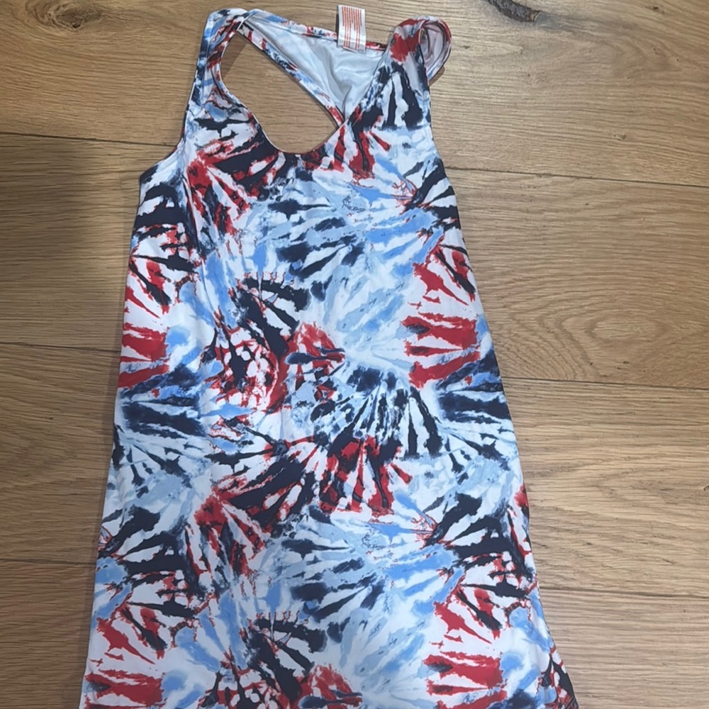Tie-Dye 4th of July coverup